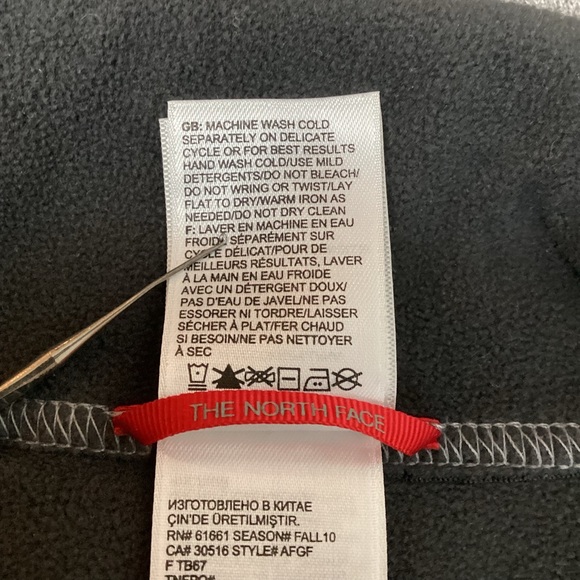 North Face Mens Pullover Sweater Half Zip Wool Blend Gray Medium - Picture 12 of 14